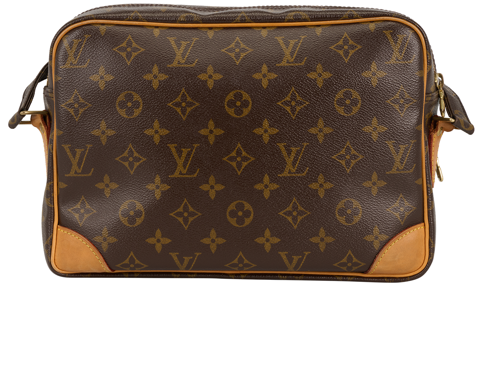 Nile Crossbody, &pound;695, Handbags, Beige/Brown, Canvas, Back view